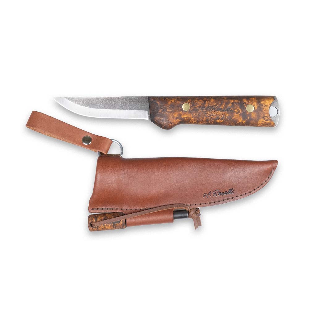 Roselli Hunting Outdoor Bushcraft Knife Puukko With Fire Steel 