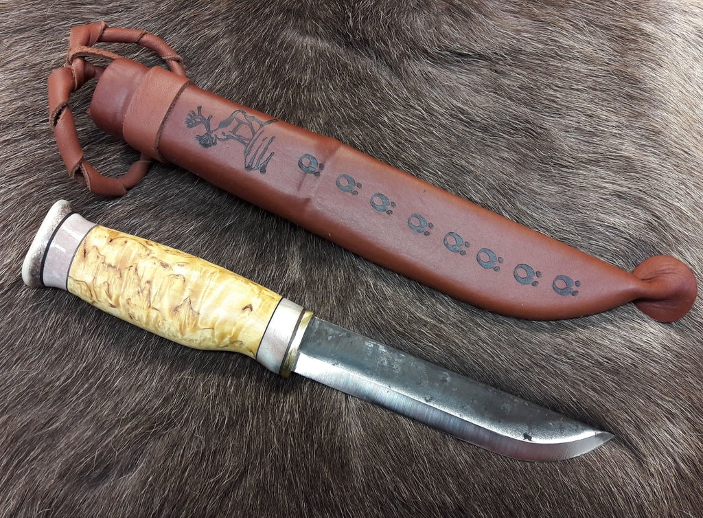 Wood Jewel Leuku Knife Bushcraft Outdoor Hunting Puukko Knife