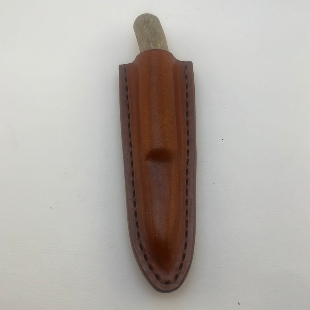 Pecks Woods Leather - Whitetail Antler/Leather Spacer Handle #17