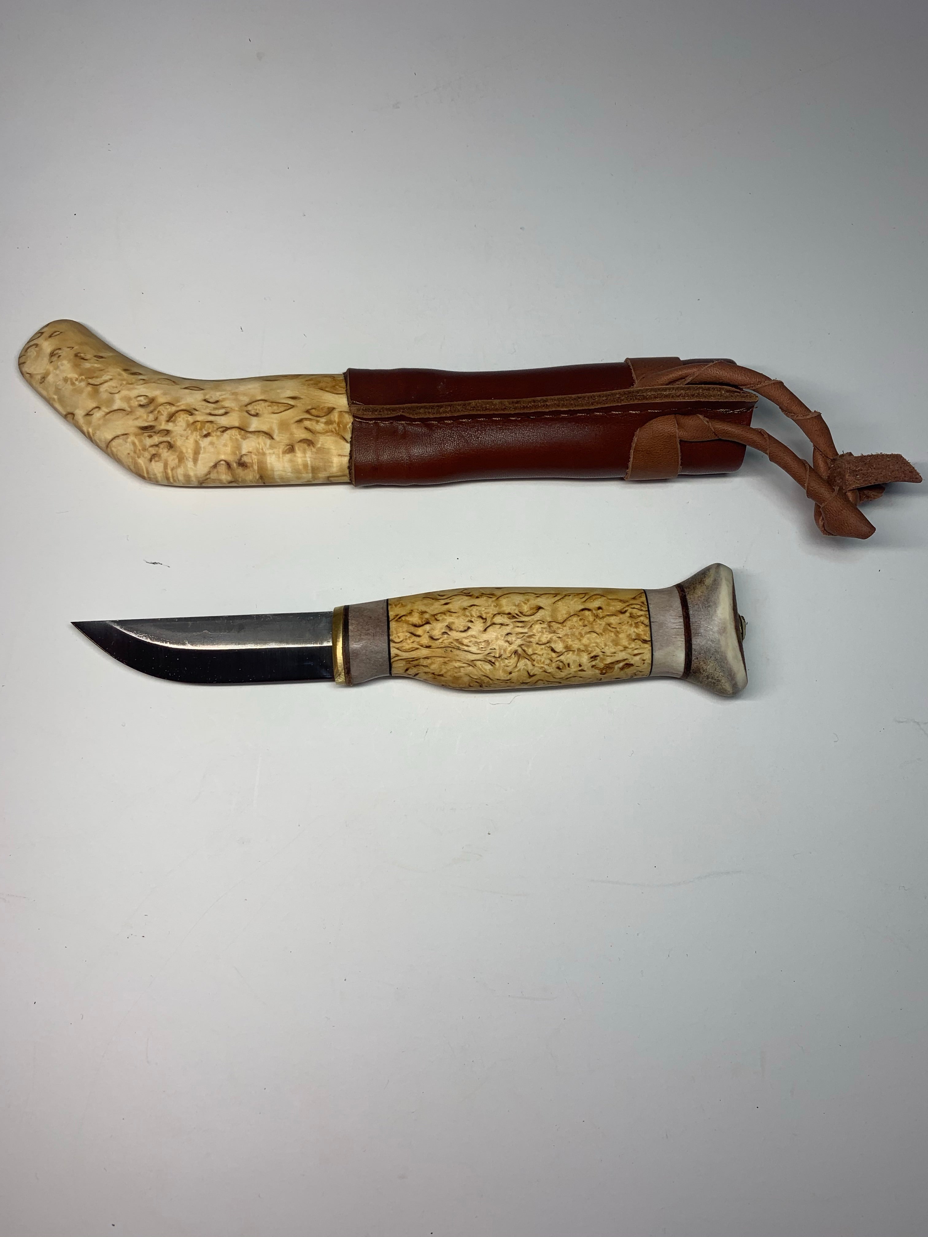 Wood Jewel Carving Knife Bushcraft Outdoor Hunting Puukko