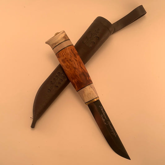 Kauhavan General Activity Wood Carving Outdoor Hunting Knife Bushcraft Puukko Knife