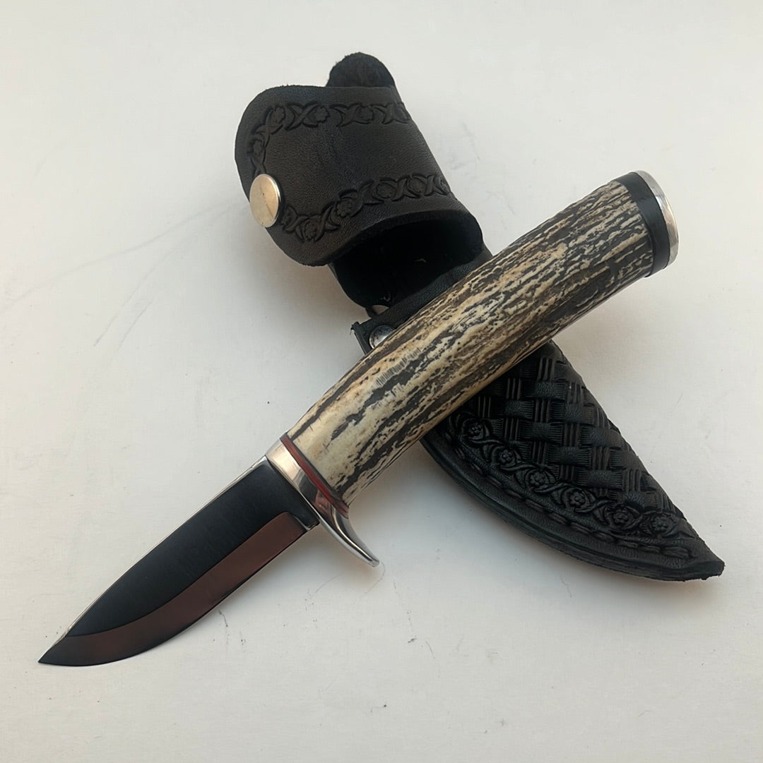 Skala Custom Knives - Red Stag Handle #12