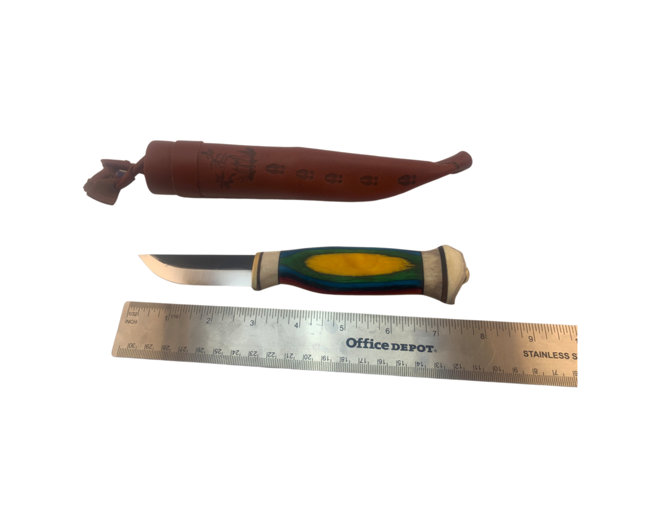 Wood Jewel Utility Knife Bushcraft Outdoor Puukko Knife