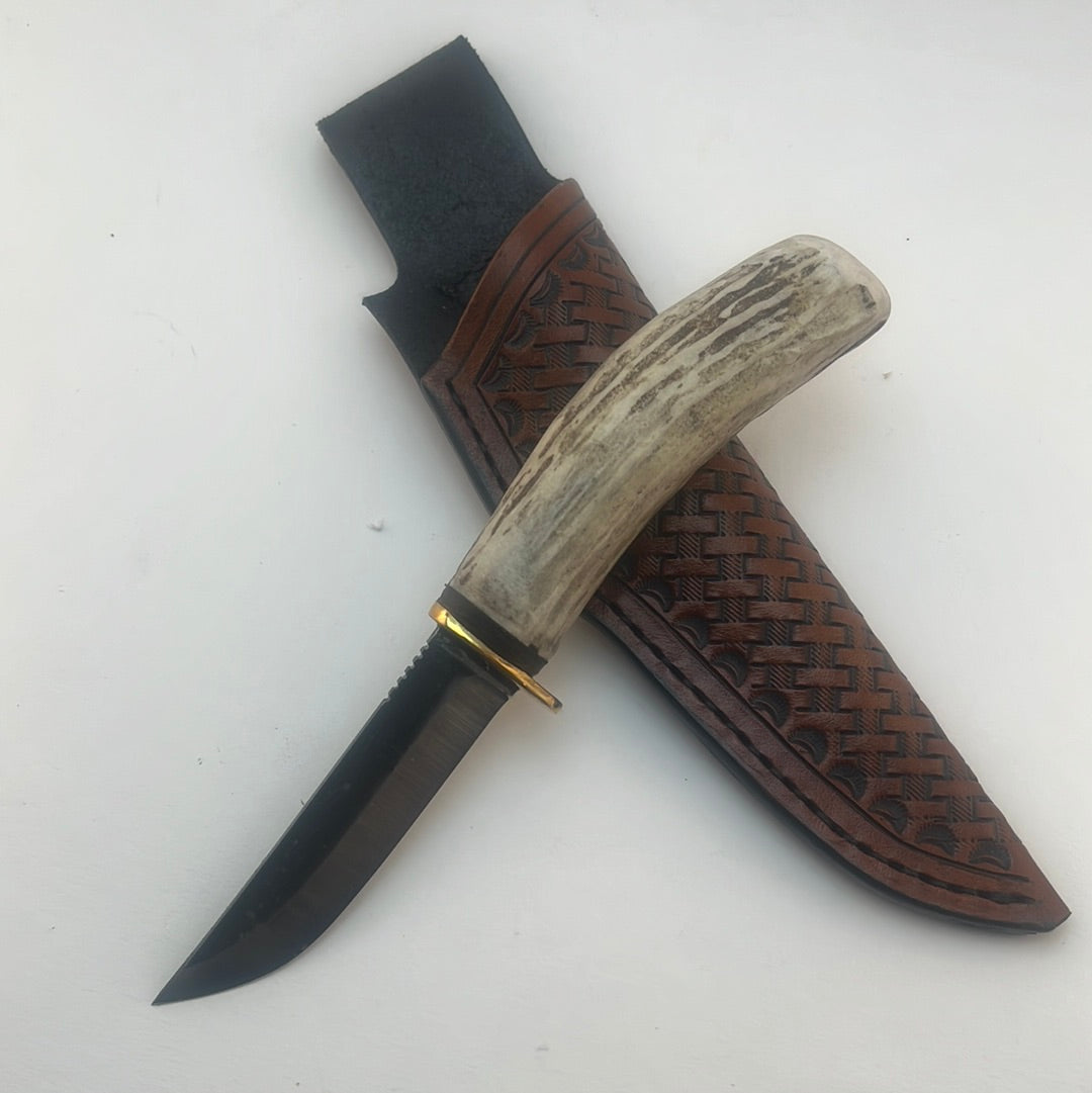Pecks Woods Leather - Whitetail Antler Handle #19