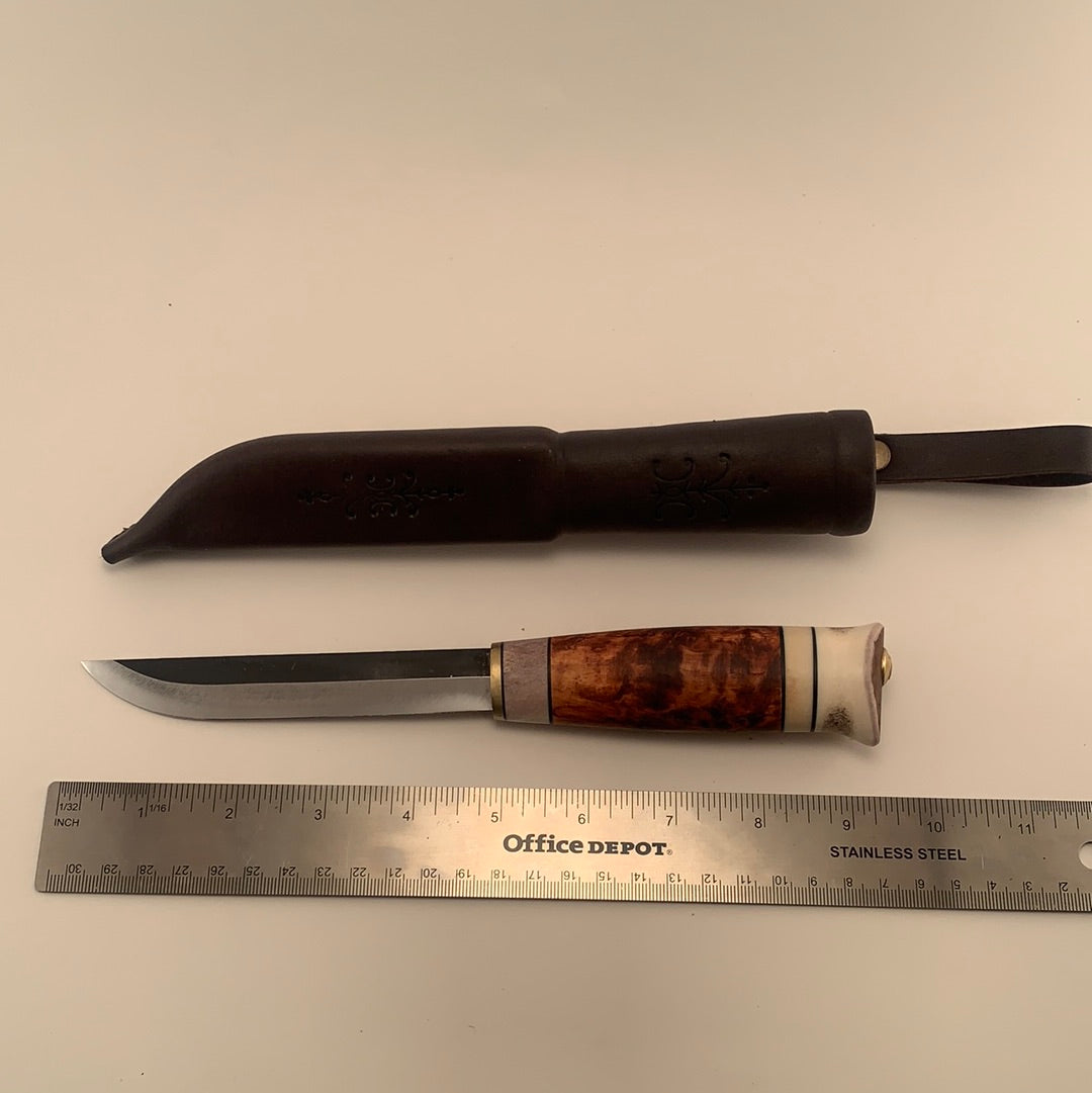 Kauhavan General Activity Wood Carving Outdoor Hunting Knife Bushcraft Puukko Knife