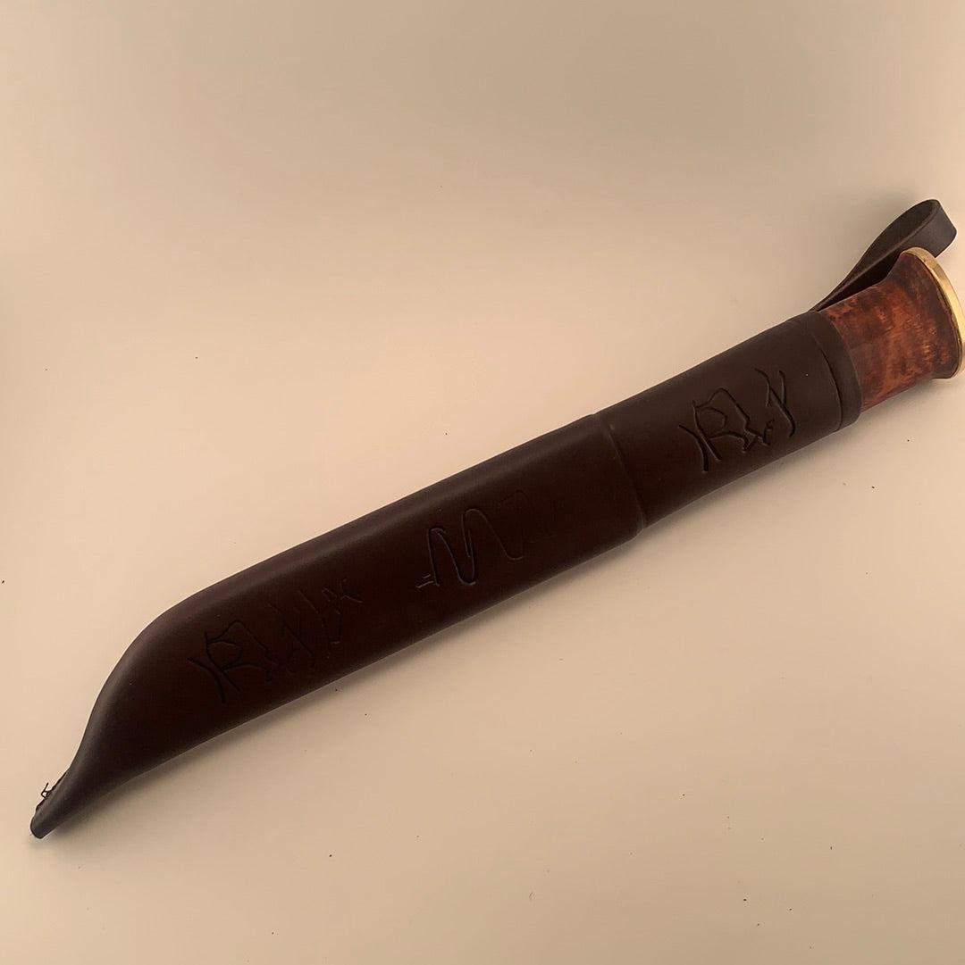 Kauhavan Outdoor Hunting Survival Bushcraft Knife Leuku In Sheath