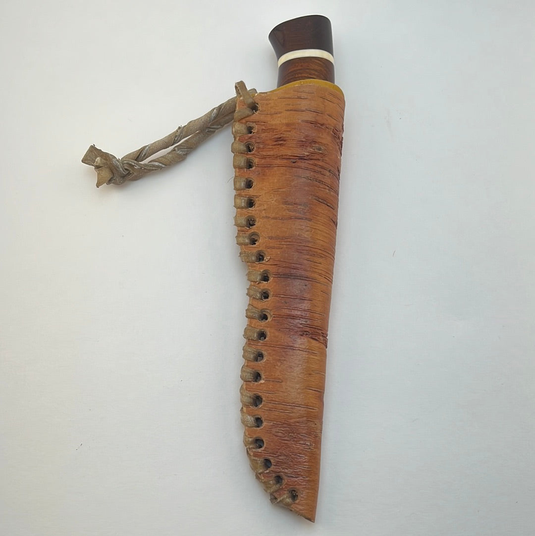 R.Nurmi PUUKKO - #7 Rosewood Handle Birchbark Sheath