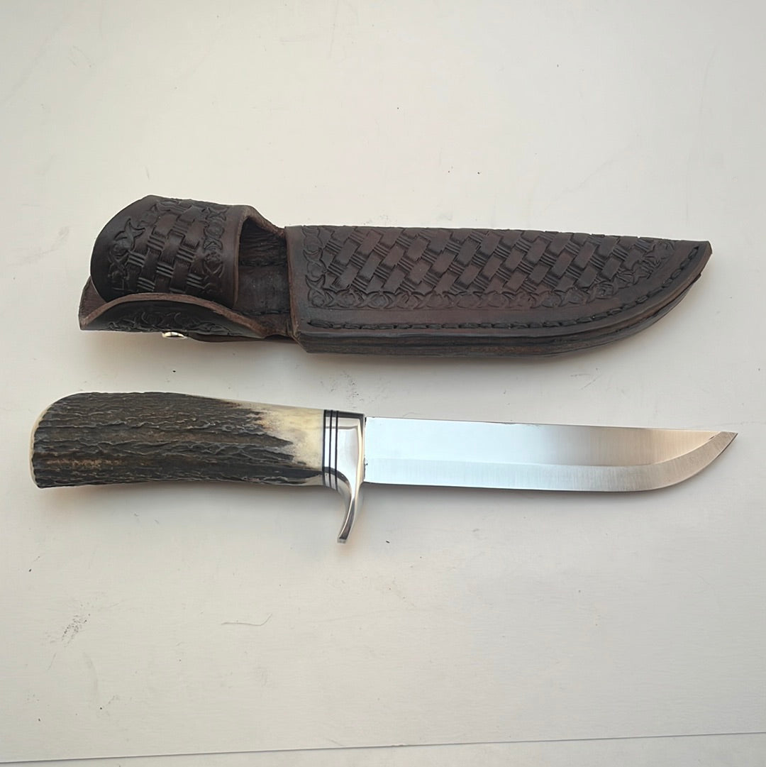 Skala Custom Knives - Red Stag Handle #24