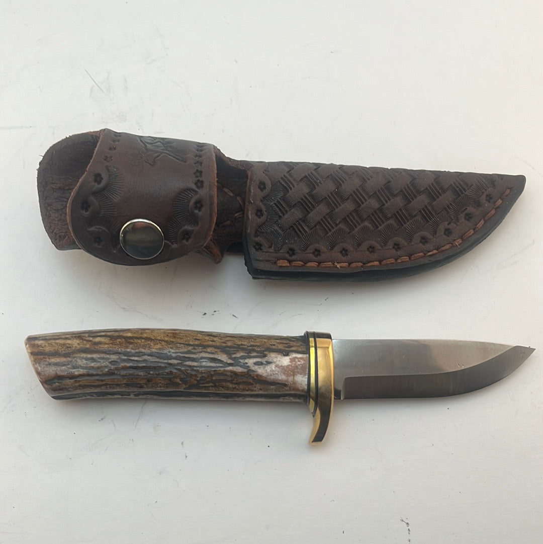 Skala Custom Knives - Red Stag Handle #23