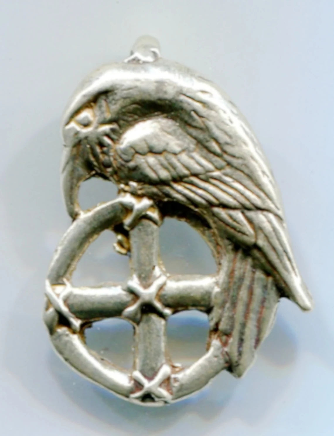 Raven Solar Wheel Viking Pendant Jewelry