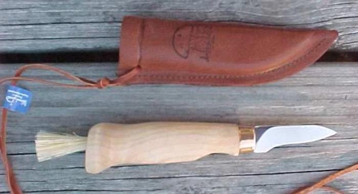 Wood Jewel Mushroom Knife Bushcraft Outdoor Puukko Knife