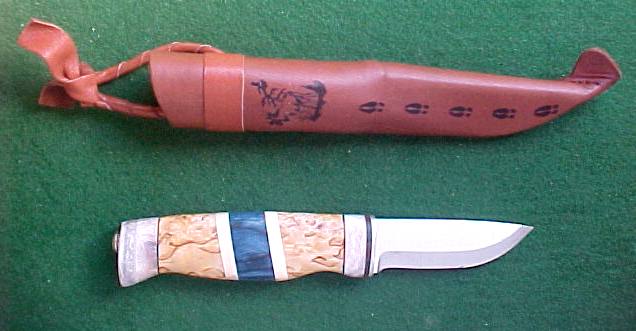 Wood Jewel Utiliy Bushcraft Outdoor Puukko Knife