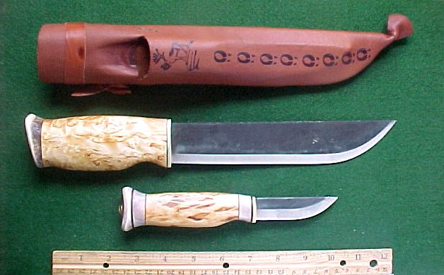 Wood Jewel Leuku Puukko Combo Bushcraft Outdoor Knife