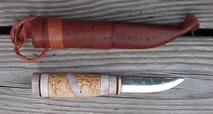 Wood Jewel Utility Knife Bushcraft Outdoor Hunting Puukko Knife