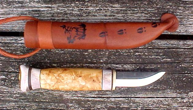 Wood Jewel Carving Knife Bushcraft Outdoor Hunting Puukko